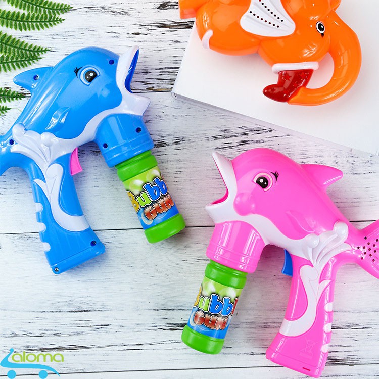 Đô chơi phun bong bóng kèm 2 hộp nước xà phòng an toàn Bubble Gun BG-02