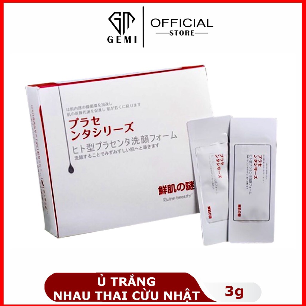 Ủ Trắng Da Mặt ❤𝑭𝒓𝒆𝒆𝒔𝒉𝒊𝒑❤ Mặt Nạ Nhau Thai Cừu - Ủ Trắng Nhau Thai Face Nội Địa Nhật