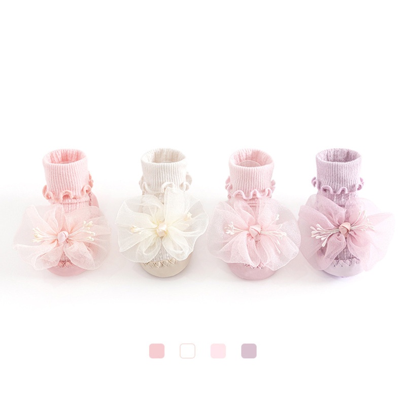 1 Đôi Tất Cotton Mềm Chống Trượt Cho Bé Tập Đi