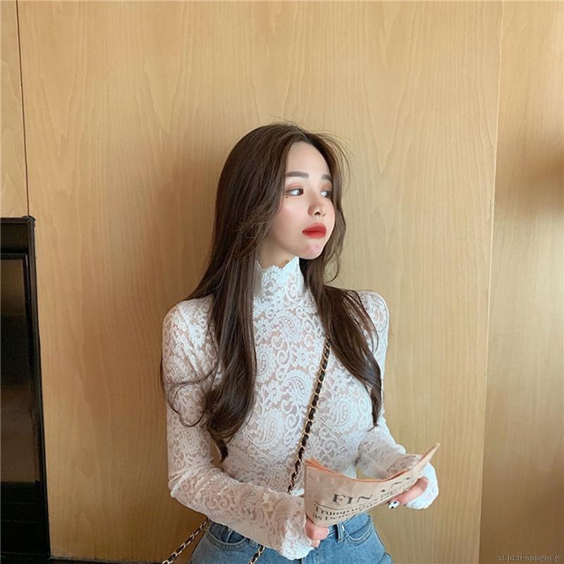 Áo nữ tay dài phối ren phong cách gợi cảm và hợp thời trang | BigBuy360 - bigbuy360.vn