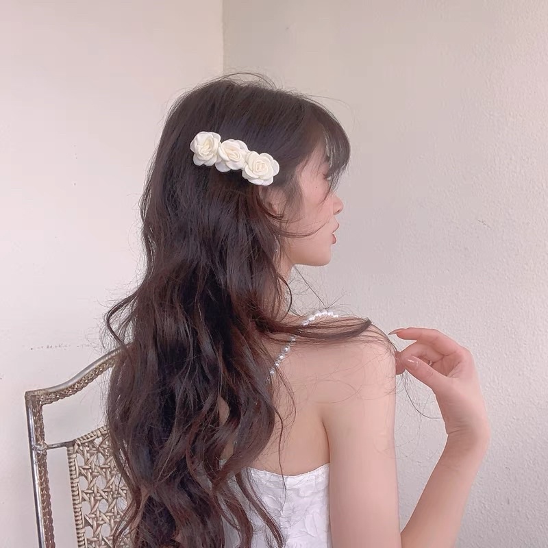 Kẹp tóc xinh hình hoa nữ tính - Khăn turban