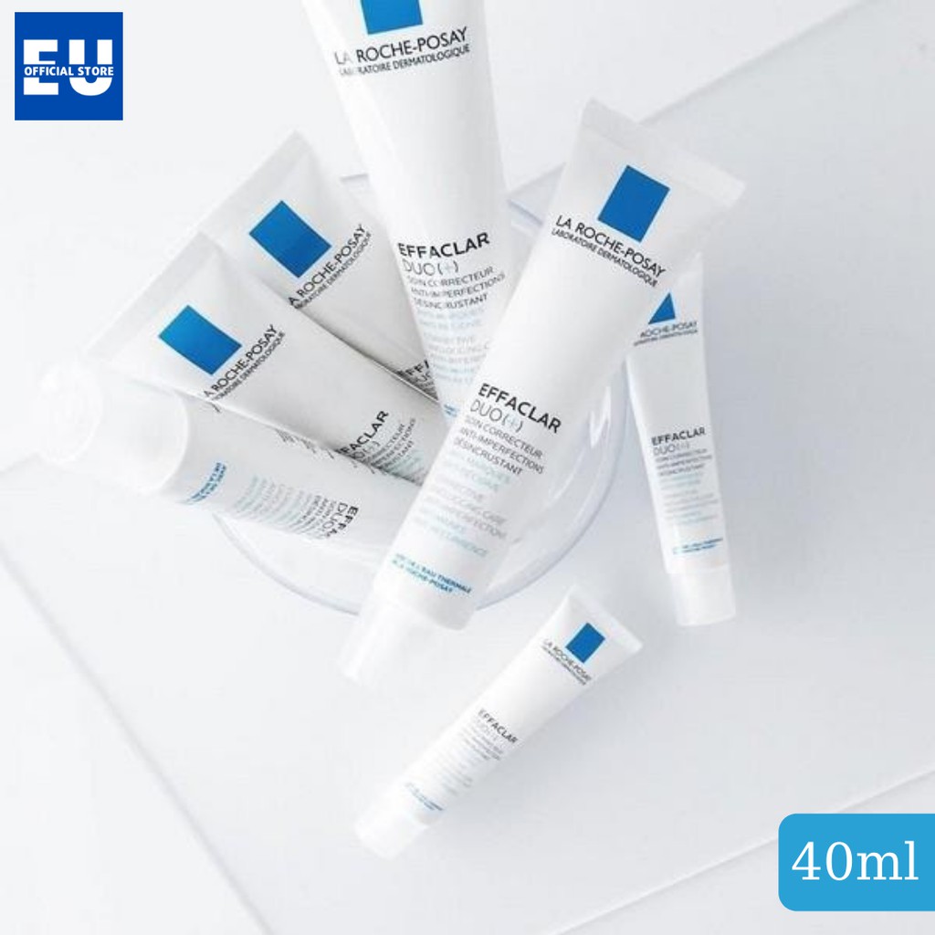 [Loại 40ml] Kem giảm mụn La Roche Posay Effaclar DUO+