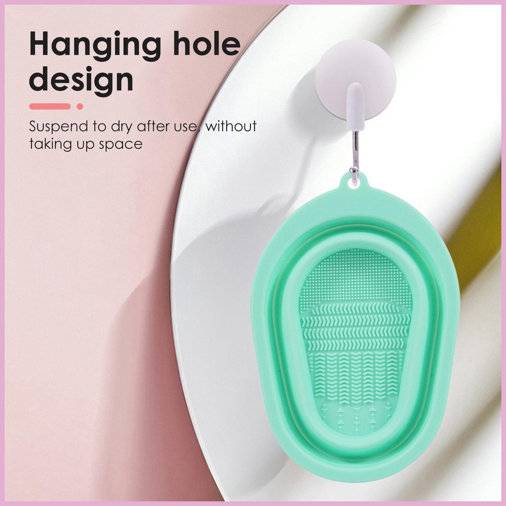 Miếng Silicone Vệ Sinh Cọ Trang Điểm Gấp Gọn 4 Họa Tiết Lấp Lánh