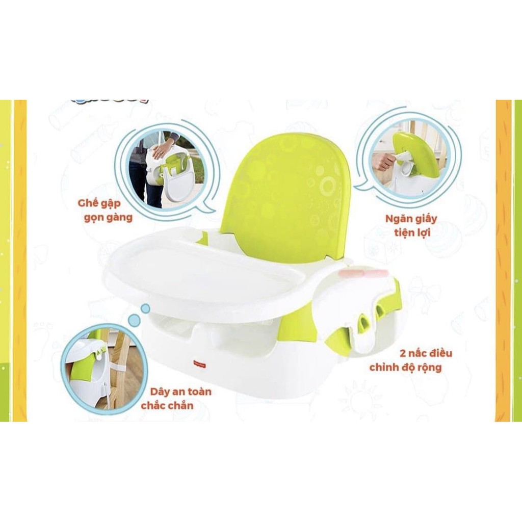 Siêu tiện lợi ghế ăn dặm cho bé Fisher Price BCD26