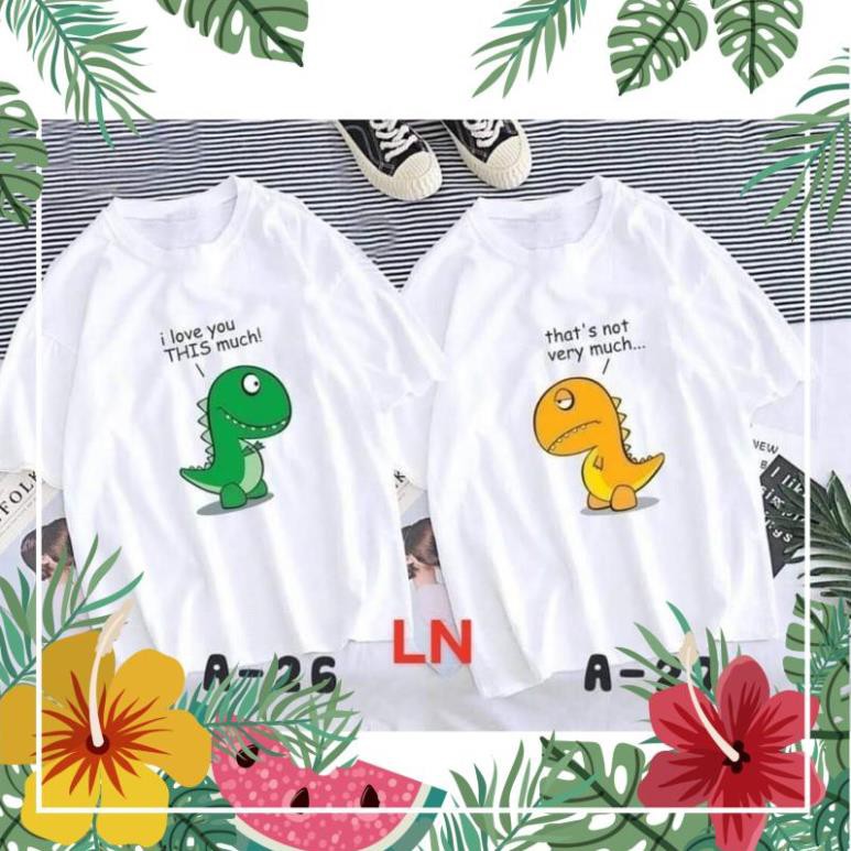 Áo đôi trắng in hình theo mã TH6 ATSHOP CHUYÊN SỈ LẺ THỜI TRANG