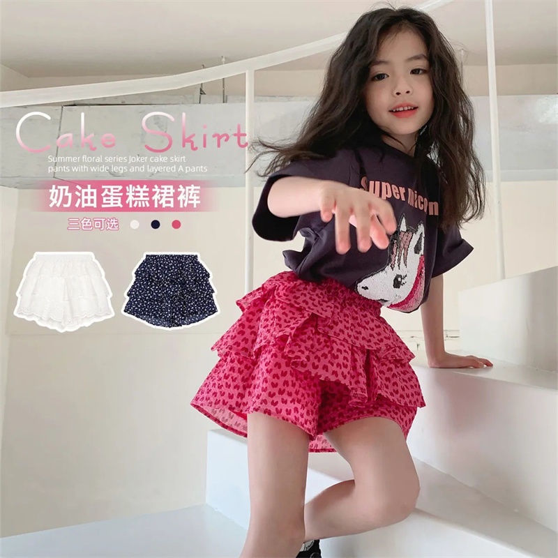 Quần Váy Hoa Phong Cách Công Chúa Thời Trang Mùa Hè Mới Dành Cho Bé Gái