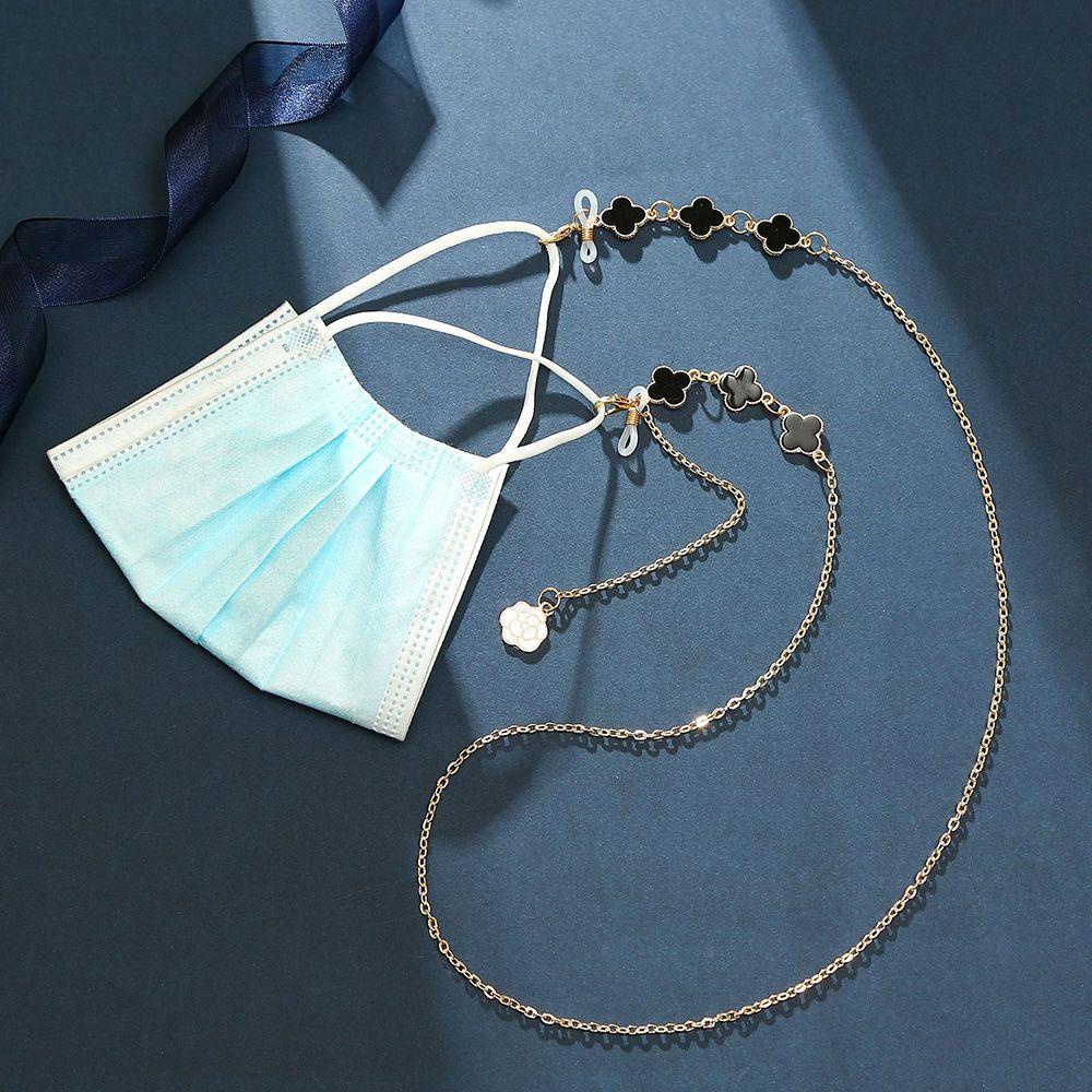 Dây Đeo Mắt Kính Chống Thất Lạc Hình Cỏ Bốn Lá Phong Cách Retro Độc Đáo