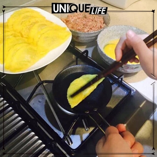 [Thiết bị] Chảo chiên chống dính Mini 12cm Dụng cụ nấu ăn nhà bếp màu đen A