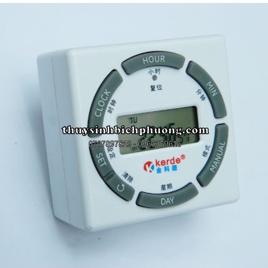 TIMER ĐIỆN TỬ KERDE - BỘ HẸN GIỜ ĐIỆN TỬ, TẮT MỞ ĐÈN - CO2