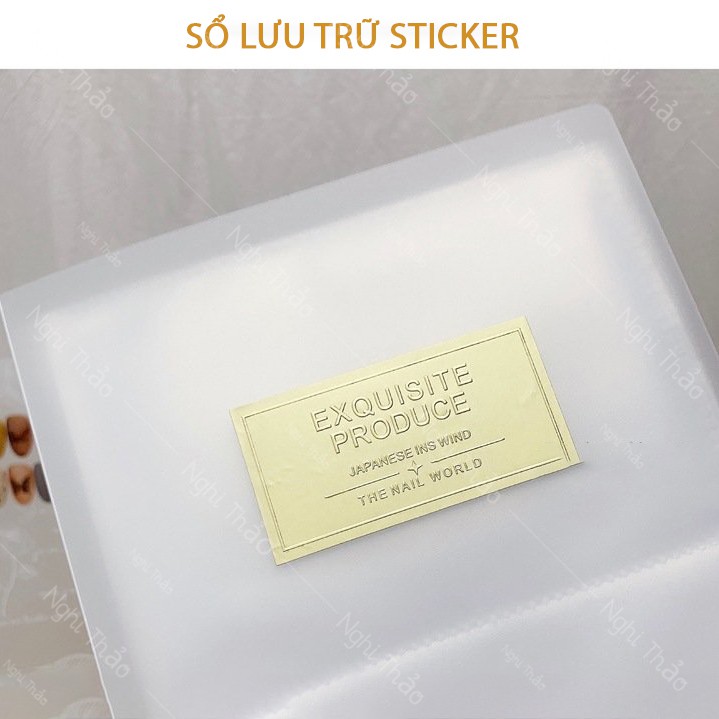 Sổ sticker , sổ đựng sticker trong suốt