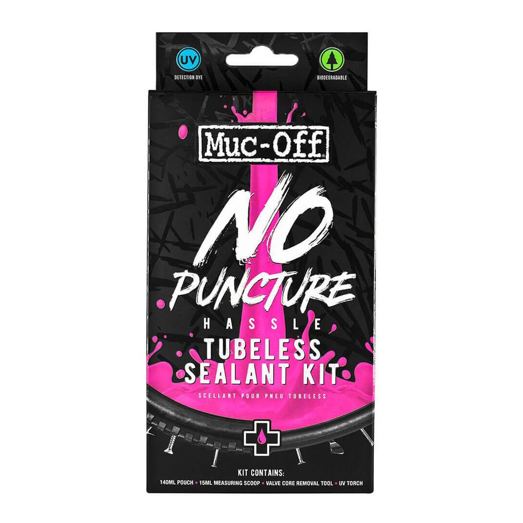 [CHÍNH HÃNG] Keo Tự Vá Vỏ Không Ruột Chống Thủng Muc Off No Puncture Hassle Tubeless Sealant - Bộ kit 140ml