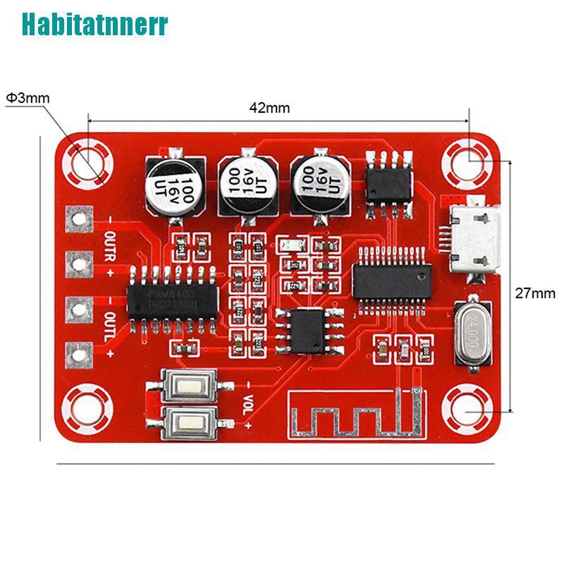 Bảng Mạch Giải Mã Âm Thanh 5wx2 5v Pam8403 Bluetooth 4.2