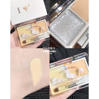 Phấn Bắt Sáng Dạng Lì Màu Đôi Flortte + Phấn Bắt Sáng