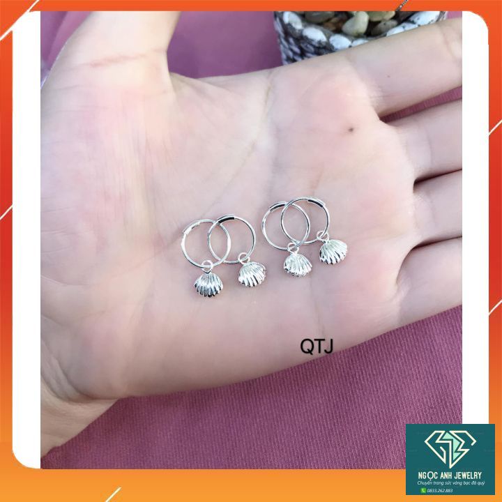 Bông tai bạc trẻ em-khuyên tai bạc cho bé yêu thời trang-45.