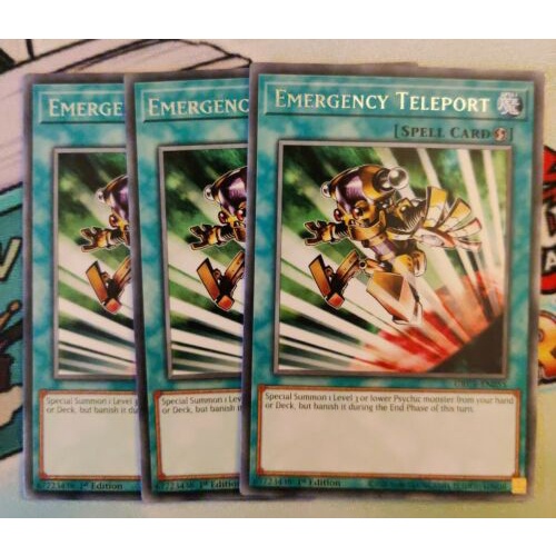 Lá Bài Yugioh-CODE Tiếng Anh: Emergency Teleport - GRCR-EN055 - Rare 1st Edition