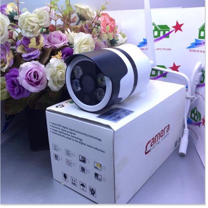 [Giá Sập Sàn] Camera Wifi Yoosee ngoài trời IPW015l4 chống nước có hồng ngoại Hàng cao cấp