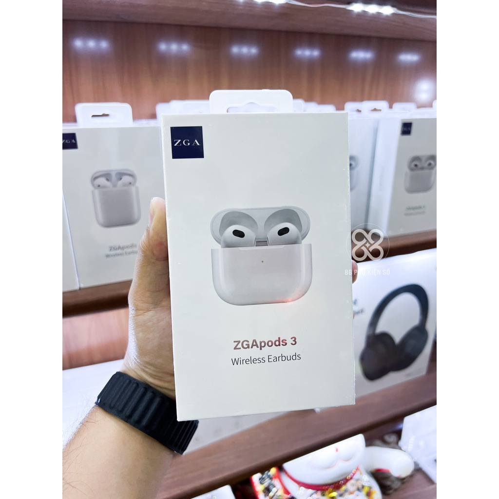 ZGApods 3 Wireless Earbuds Tai nghe Bluetooth âm thanh sống động, chống ồn cực đỉnh
