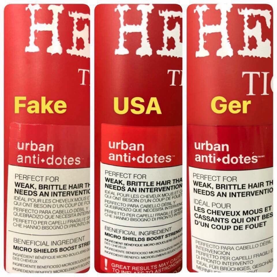 Dầu gội Tigi màu đỏ BED HEAD TIGI URBAN ANTIDOTES Resurrection Shampoo