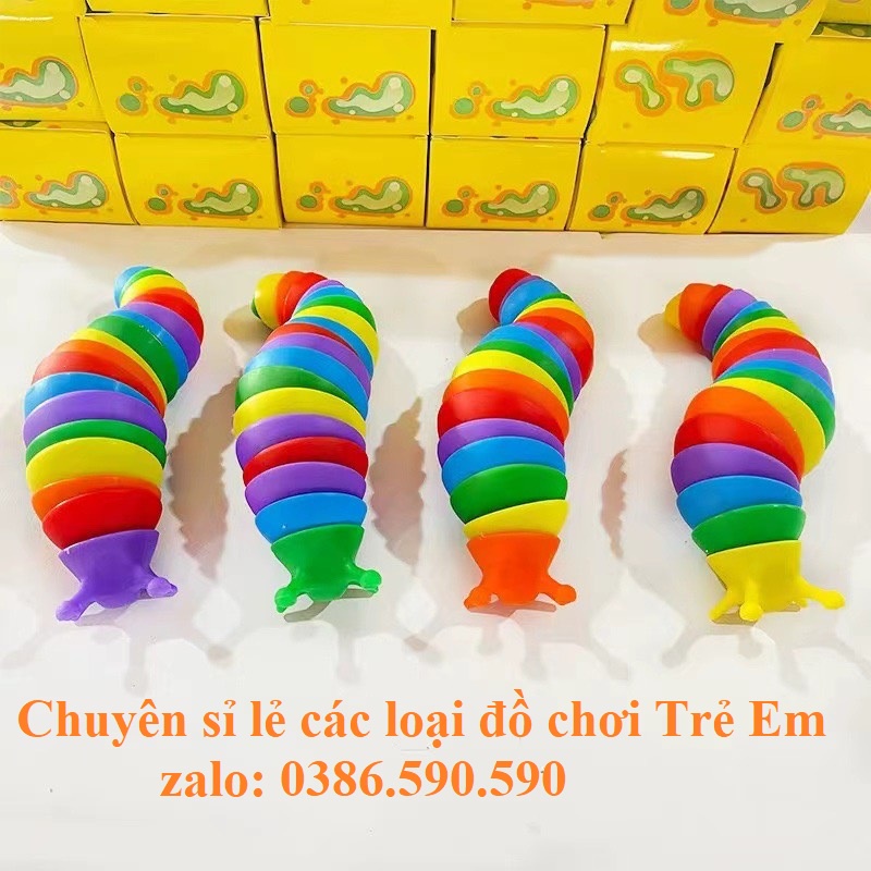 Đồ chơi ốc sên 3D giảm stres , Tôm nhựa ABS, đồ chơi kích thích giác quan trẻ em, giúp giảm căng thẳng