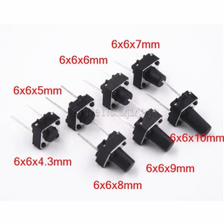 Nút nhấn 2 chân dip, smd