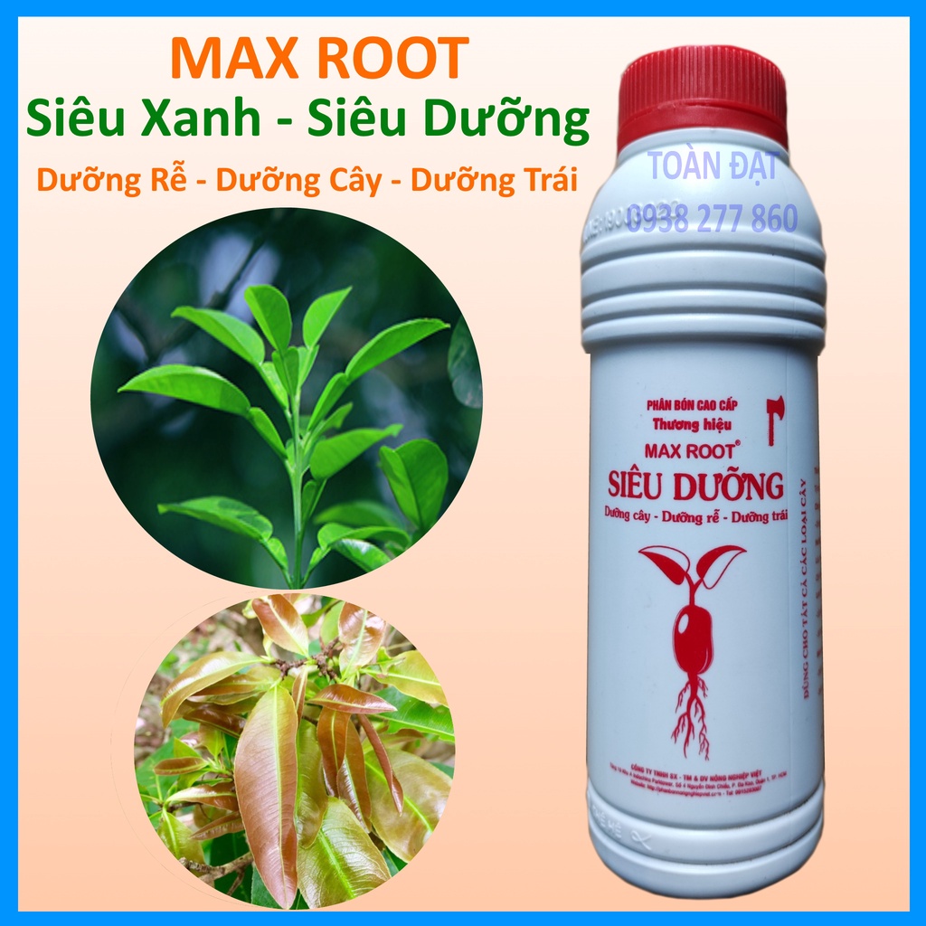 Phân Bón Lá MAX ROOT 500ml, Chuyên Dùng Cho Dưỡng Cây