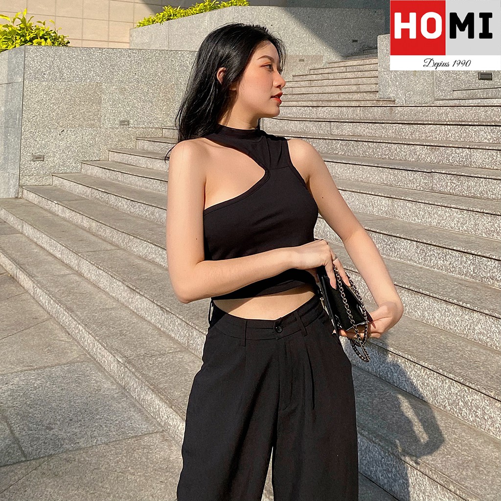 Áo thun Croptop lệch vai phong cách quyến rũ Homi Fashion | BigBuy360 - bigbuy360.vn