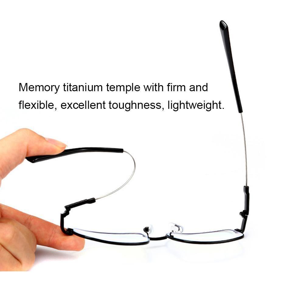 EUCA Kính Đọc Sách Chống Lóa Chất Liệu Titanium