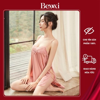 Váy Ngủ Lụa Cột Dây 2 Bên + Chip - VA2006