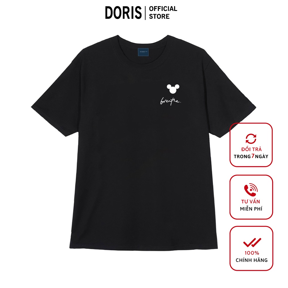 [Mã DORRT8250 giảm 250k] Áo thun MICKEY BRE chất liệu cotton 100% áo phông form rộng DORRIS N