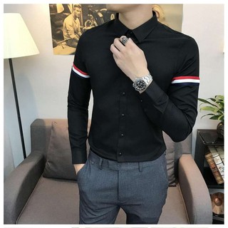 Áo sơ mi nam quốc dân màu đen áo sơ mi hot nhất vải thái bền đẹp dáng chuẩn