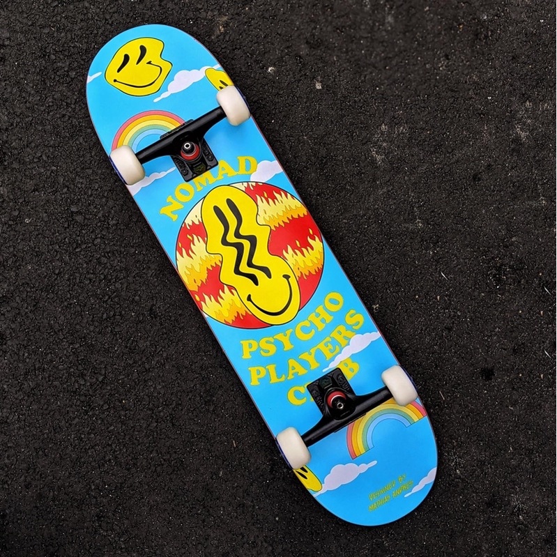 Mặt Ván Trượt Skateboard NOMAD PSYCHO PLAYERS CLUB 8.0