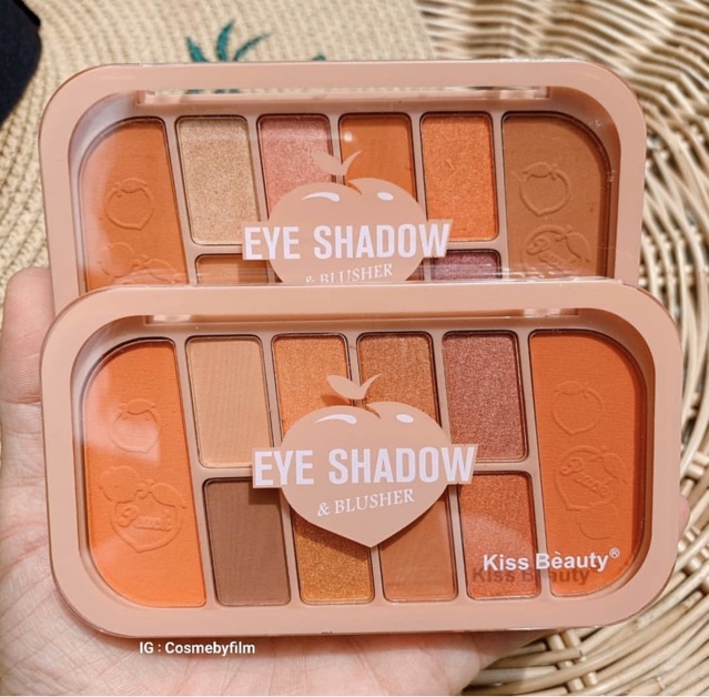 Bảng phấn mắt🍑FREESHIP🍑bảng mắt nhũ Trang Điểm Kiss Beauty Gồm 8 Ô Phấn Mắt + 2 Ô Phấn Má Tiện Dụng | BigBuy360 - bigbuy360.vn