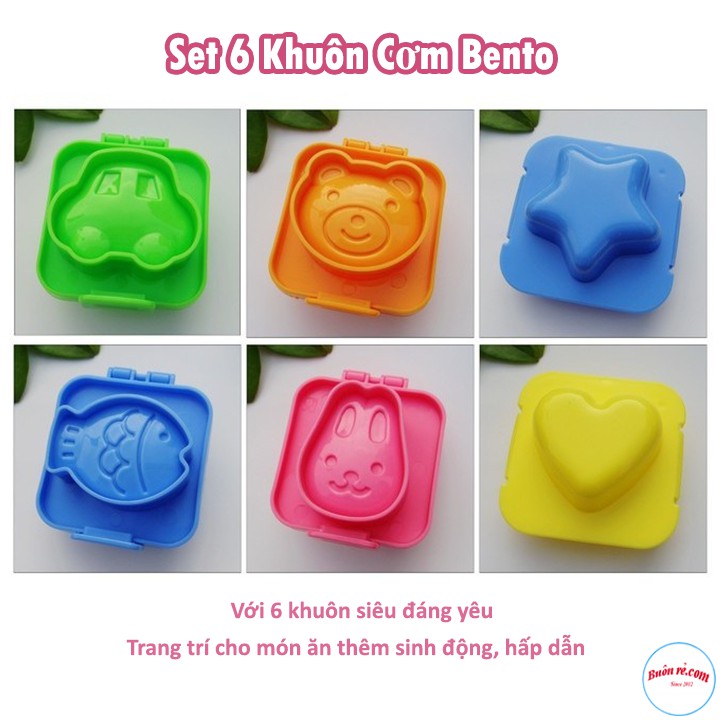 [SET 6] Khuôn cơm hình thú chất liệu an toàn-đảm bảo vệ sinh - 0193