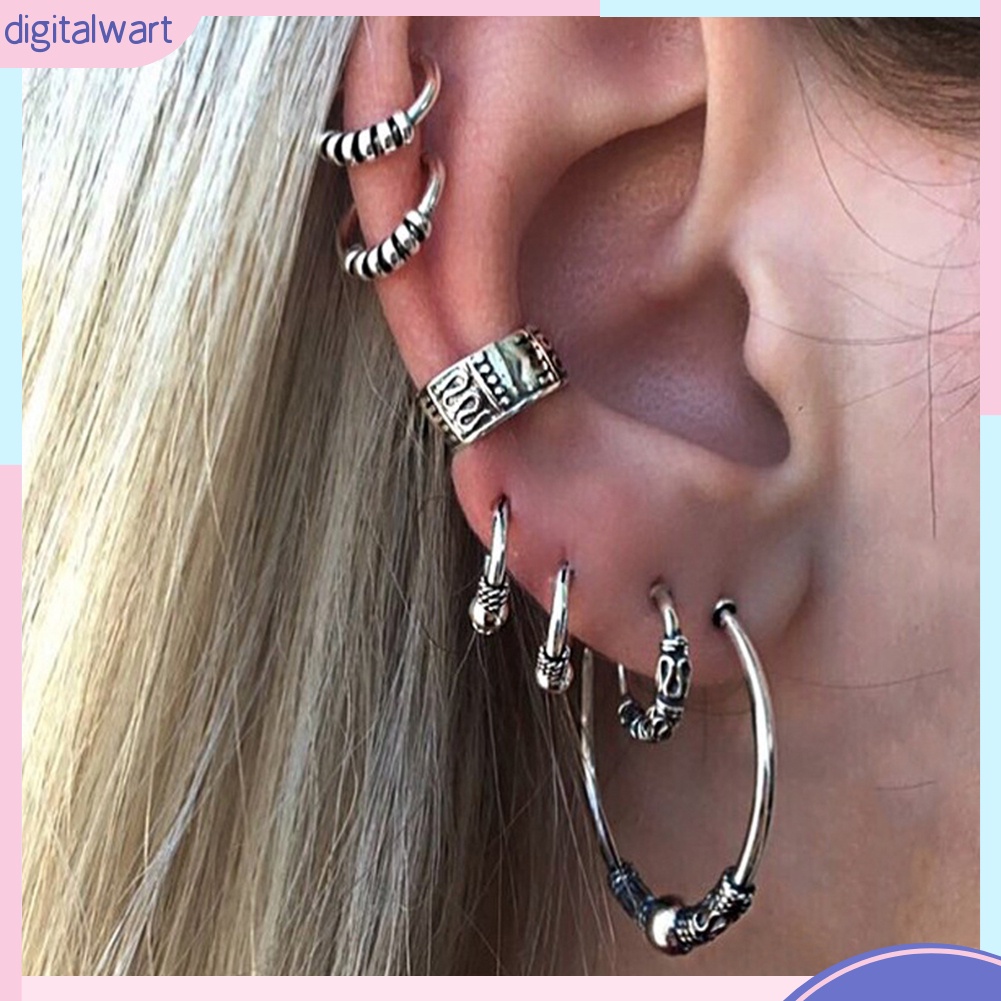 Set 7 Khuyên Tai Phong Cách Bohemian Cổ Điển Thanh Lịch Dành Cho Nữ