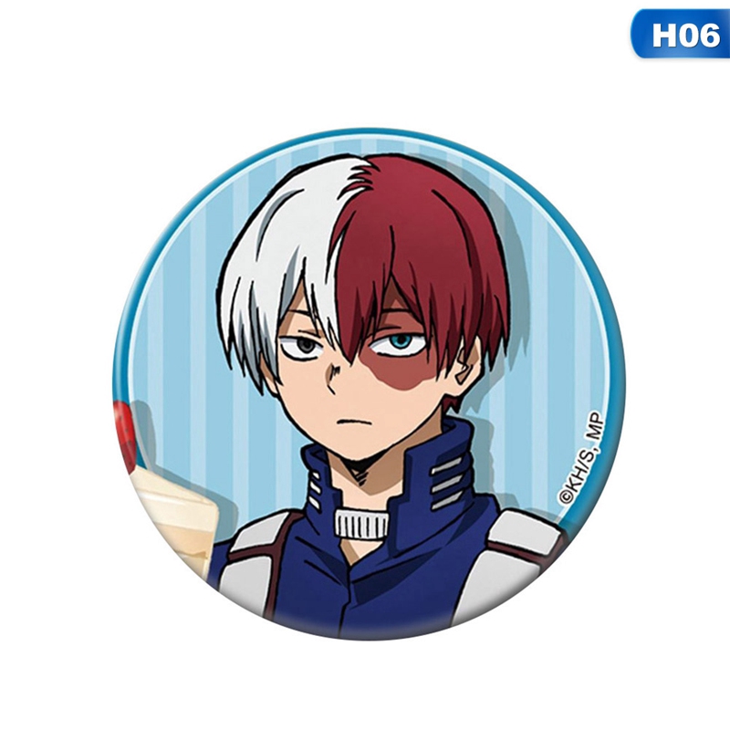 flowersqueen Huy hiệu cài áo họa tiết anime My Hero Academia