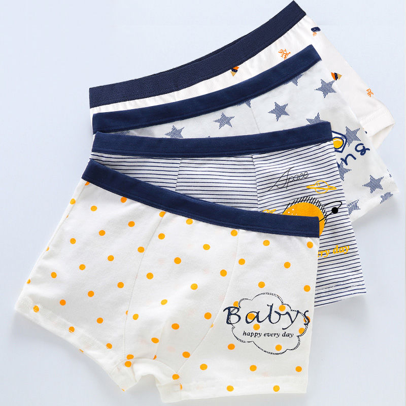 Quần lót boxer cotton nguyên chất thời trang cho bé trai 15 tuổi