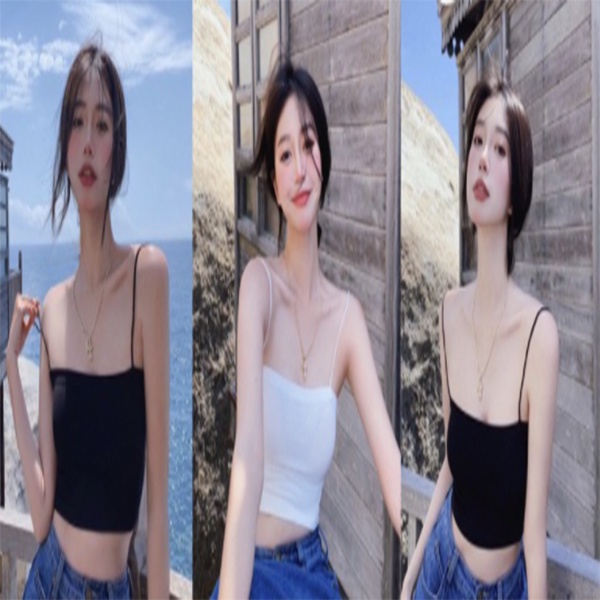 Áo 2 dây chất thun gân co giãn