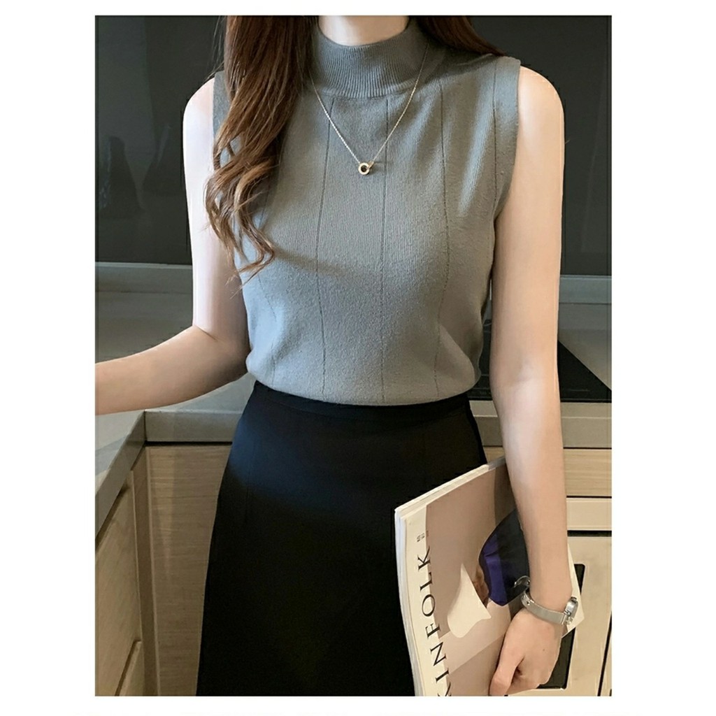 Áo len nữ sát nách mặc ôm dáng,vải len mịn  freesize từ 40-58kg mã ALNSN | BigBuy360 - bigbuy360.vn