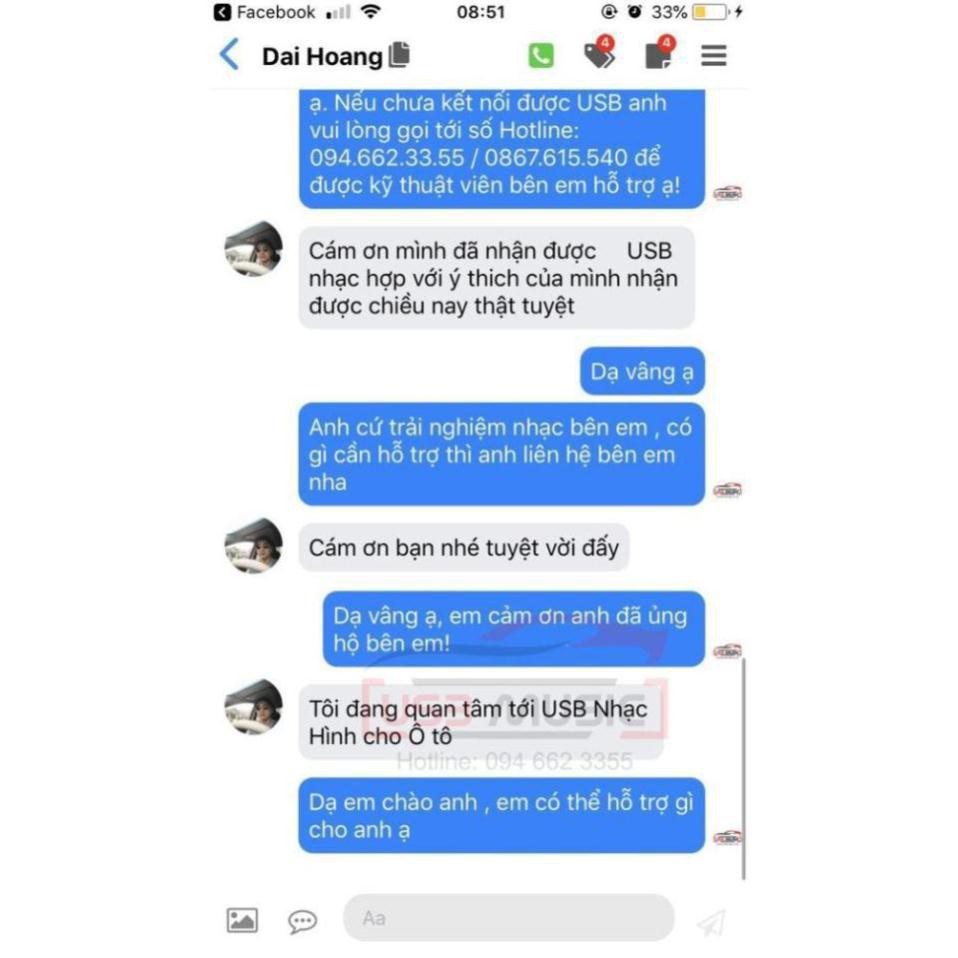 Usb ô tô💖SALE SỐC💖Usb chuyên dụng Xe hơi 8GB đa năng, làm file theo yêu cầu
