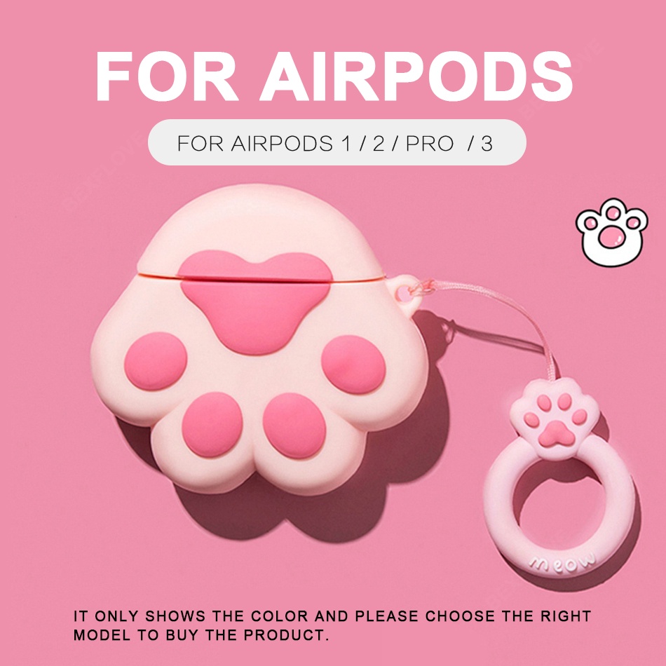 Vỏ bảo vệ hộp sạc tai nghe Airpods 3 Apple Airpods 3 2021 Pro 2 1 bằng silicon họa tiết hoạt hình dễ thương