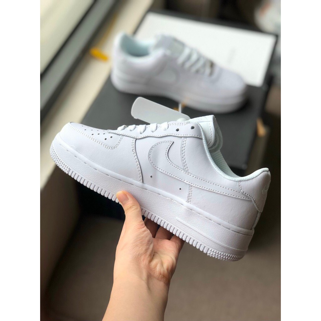 Giày thể thao AF1 [Chuẩn 1:1] màu trắng,[Mã NAT2 voucher giảm 15k] Cao 3cm, NK AF1 Full trắng +Full bill-Hunger.Store HN | BigBuy360 - bigbuy360.vn