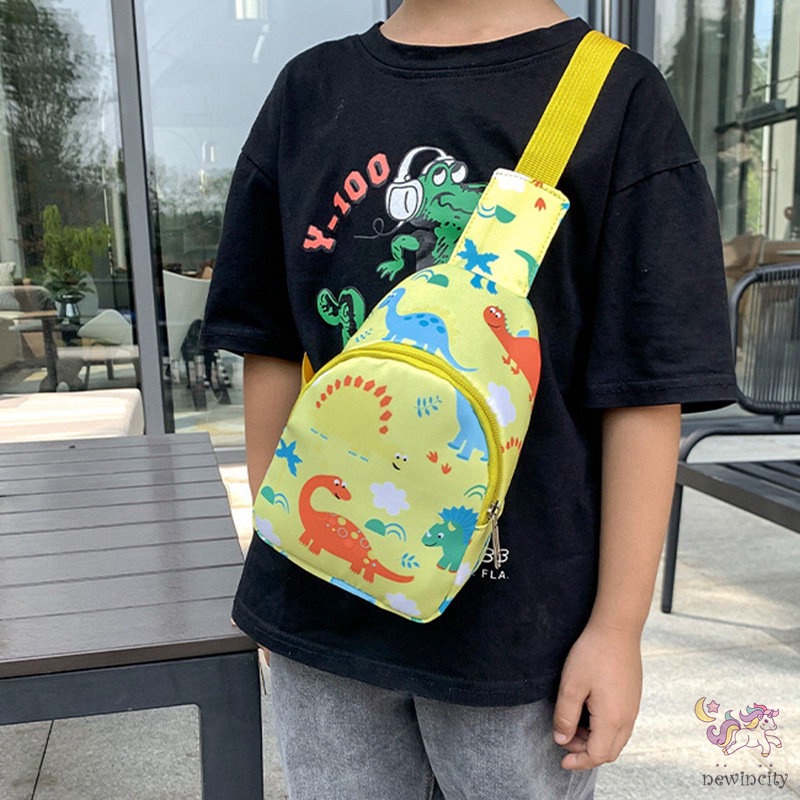 Túi đeo chéo in họa tiết phong cách Hàn Quốc dễ thương cho bé