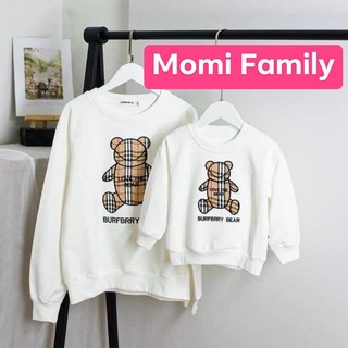Áo gia đình thu đông hình gấu burberry td042