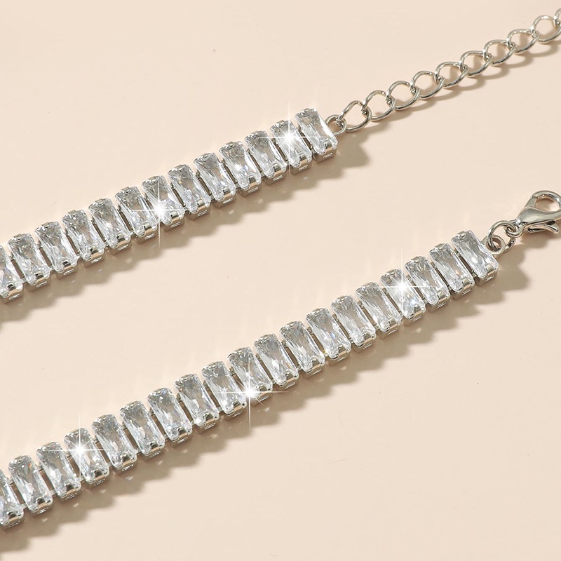 Vòng cổ đính đá zircon phong cách Âu Mỹ sang trọng