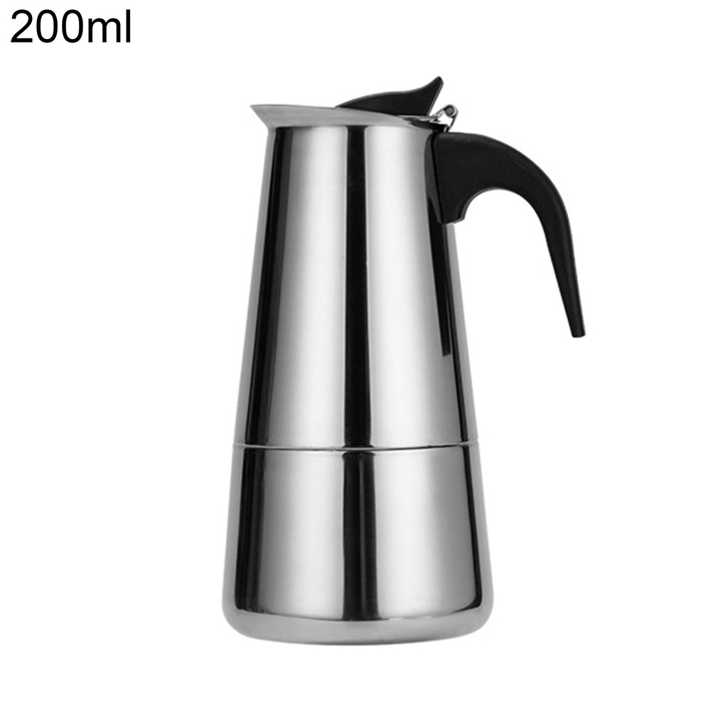 Multi-function Stainless Steel Coffee Pot Mocha Cafe Latte Stovetop Percolator