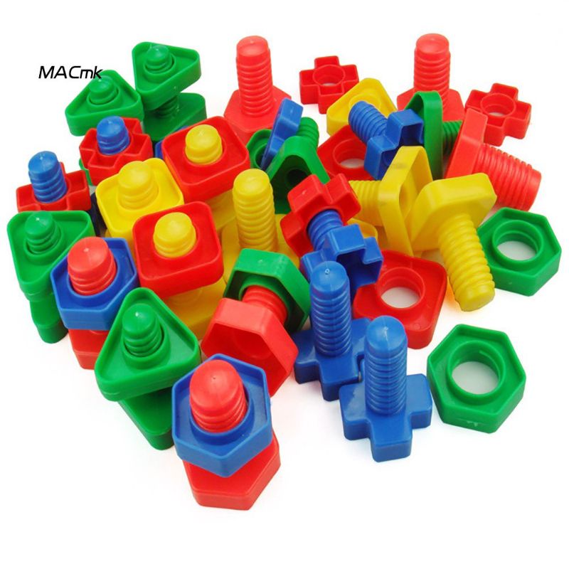 Bộ ốc vít nhựa to rèn luyện vận động tinh cho bé