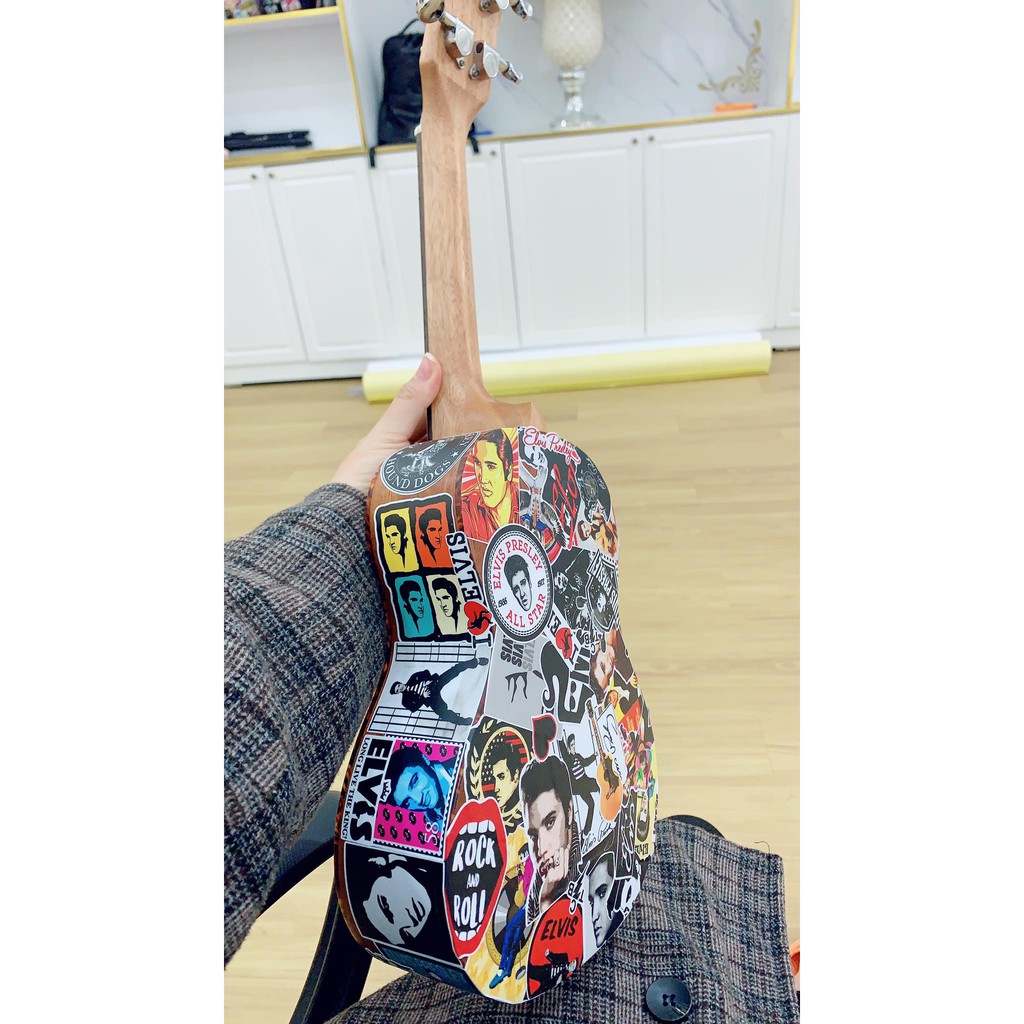 Sticker Dán Đàn, Sticker Dán Đàn Guitar Chất Liệu PVC Chống Thấm Nước , Chống Bay Màu