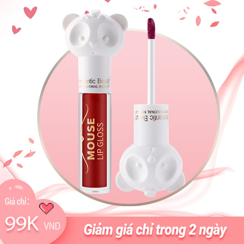 Son Kem Mousse Lip Gloss hình Gấu Siêu Cute Lên Màu Đẹp Lâu Trôi - Son Nội Địa Trung Được Ưa Chuộng