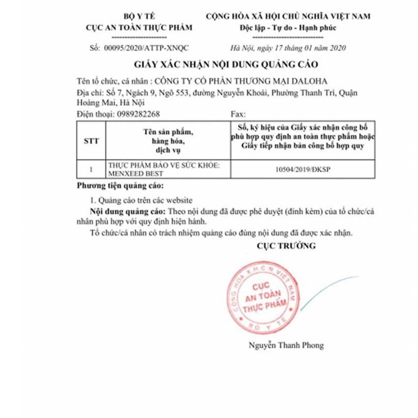 Viên uống MENXEED Pro (mẫu mới) hộp 60 viên giúp tăng cường khả năng sinh sản