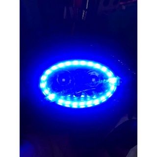 Đèn trợ sáng L2 mini Vòng led xanh sáng đẹp